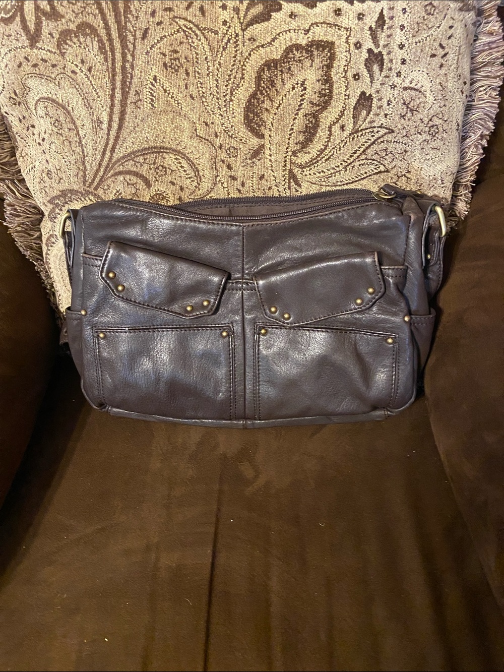 Stone Mountain Brown Leather Bag